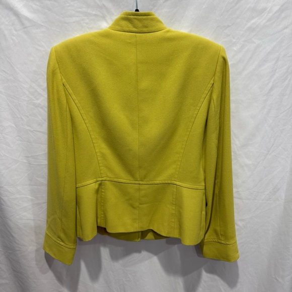 Structured Mandarin Collar Career Blazer Jacket Womens 10 Office Workwear Tahari - Picture 5 of 11